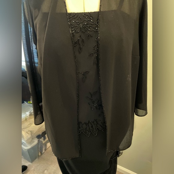 Karen Millen evening dress with Sheer jacket Overlay - Picture 7 of 9